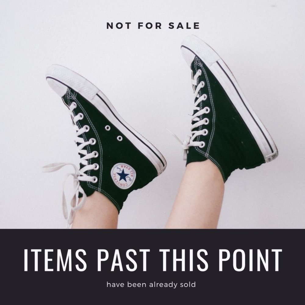 Items past this point have already been sold